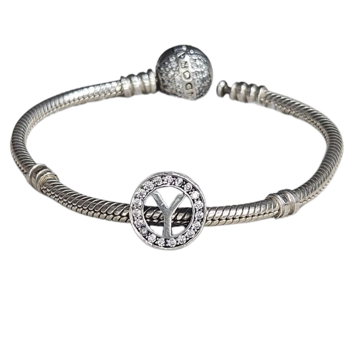 Y Harf Gümüş Charm