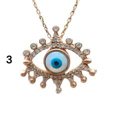 Rose Kaplama Taşlı Gümüş Kolye Modelleri