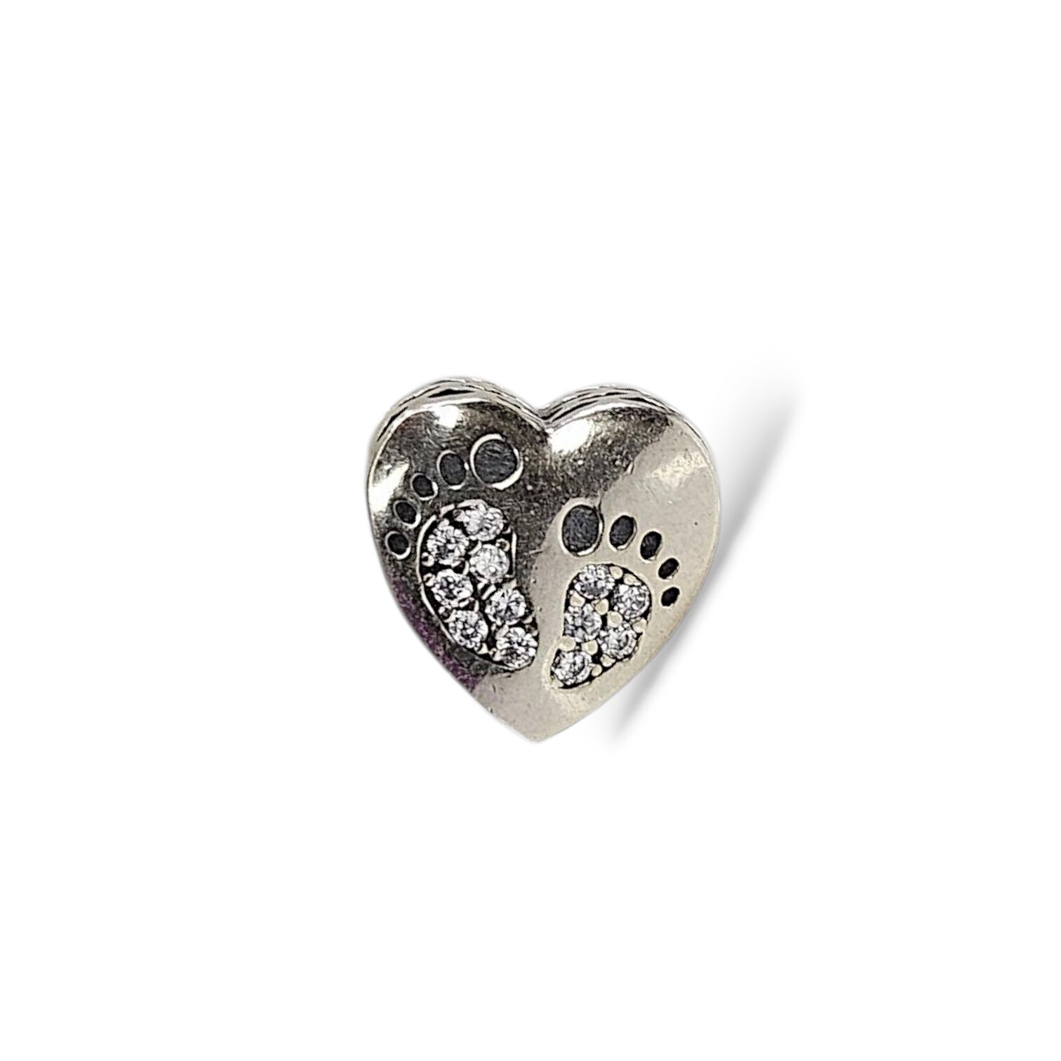 Kalp Model Gümüş Charm