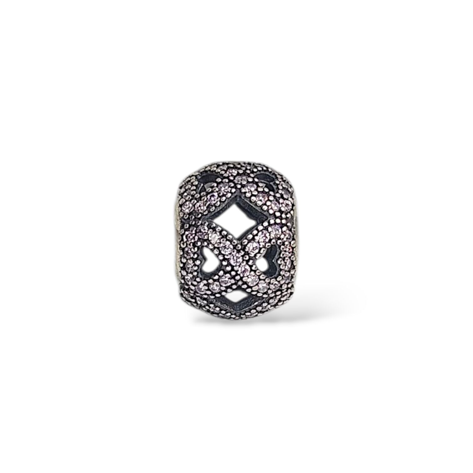 Kalp Sonsuzluk Model Gümüş Charm