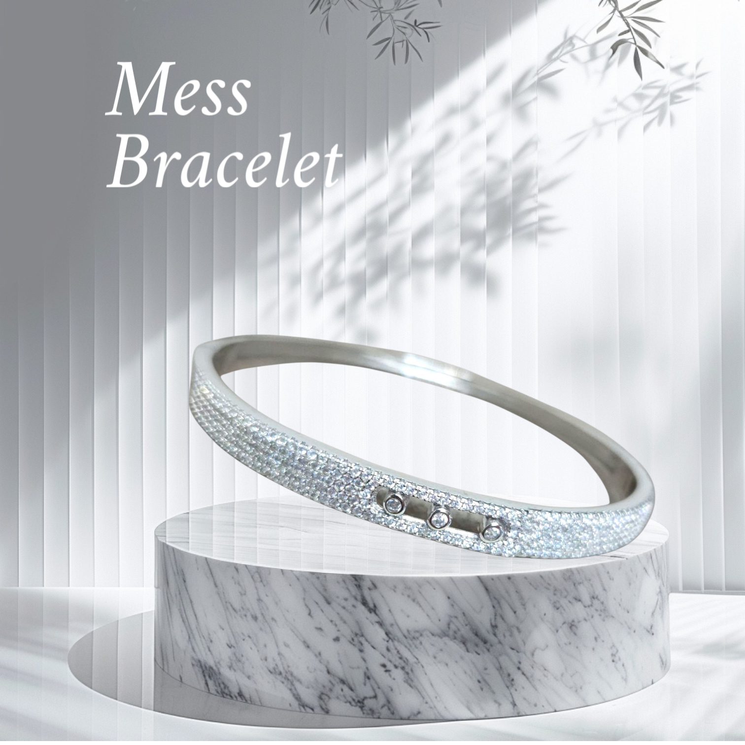 Mess Kelepçe Gümüş Bileklik