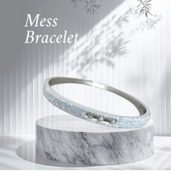 Mess Kelepçe Gümüş Bileklik