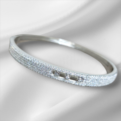 Mess Kelepçe Gümüş Bileklik