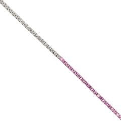 2 mm Çift Renk Su Yolu Gümüş Bileklik - 19 cm