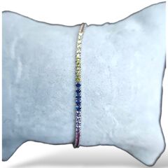 2.5 mm Renkli Su Yolu Bileklik - 20 cm