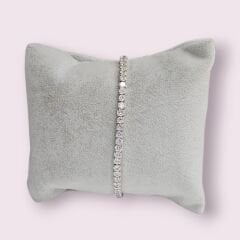 Gümüş Renk Lastikli Gümüş Su Yolu Bileklik