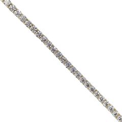 14K Altın Kaplama 2.5 mm Gümüş Su Yolu Bileklik