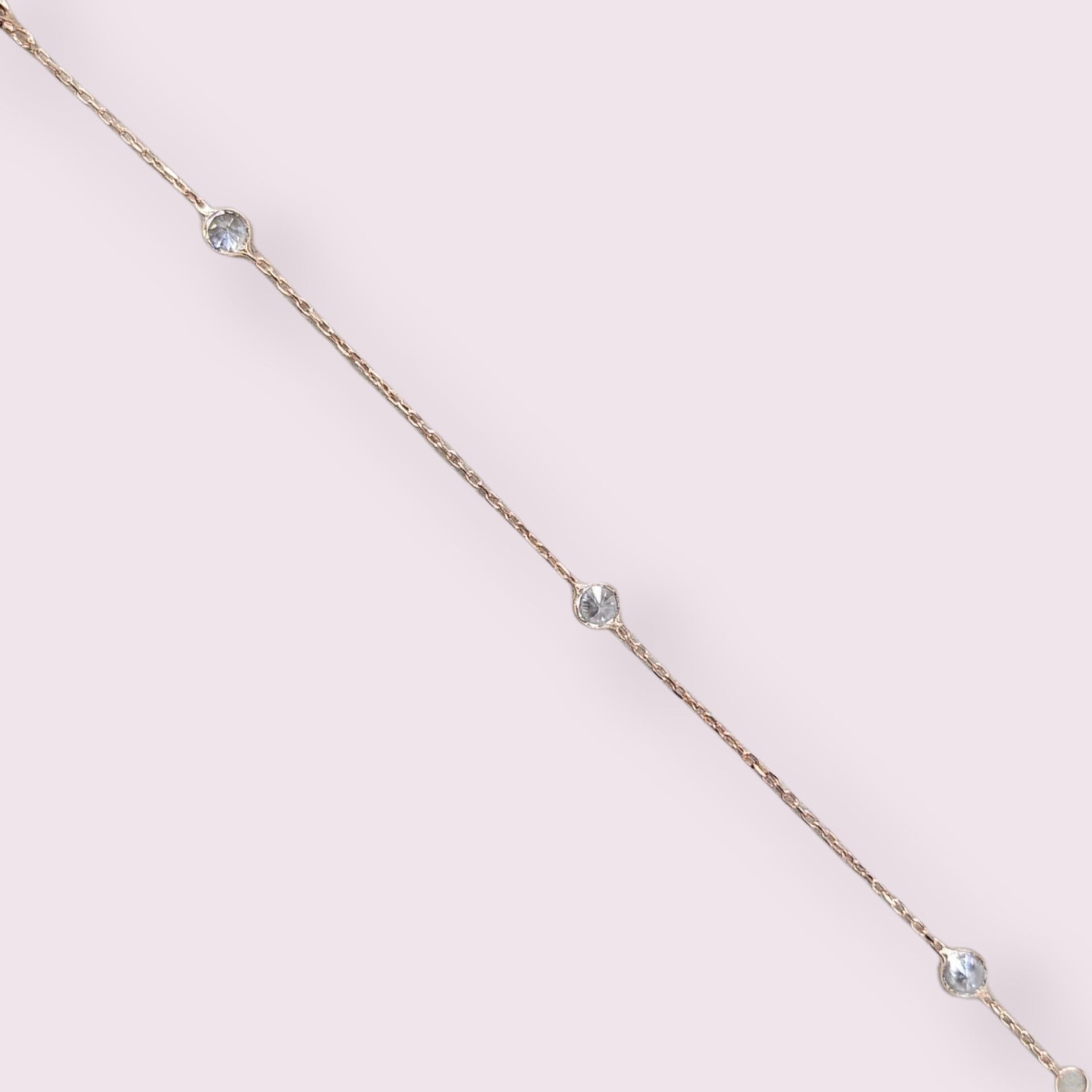 Kristal Zirkon Taşlı Minimal Gümüş Bileklik