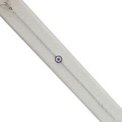 Mini Nazar Boncuklu Gümüş Bileklik