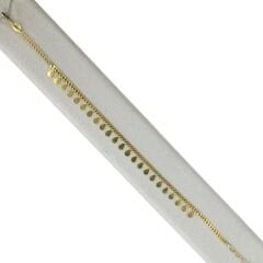 14 Ayar Altın Kaplama Sallantılı Gümüş Bileklik