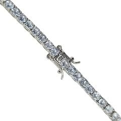 İthal 3 mm Gümüş Su Yolu Bileklik