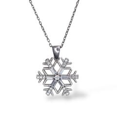 Kar tanesi Gümüş Kolye