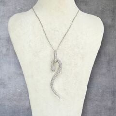 Yılan Form Gümüş Kolye