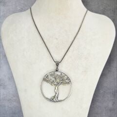 Hayat Ağacı Gümüş Kolye