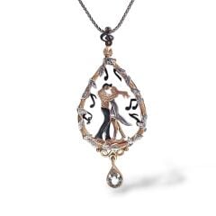 3 boyutlu Hikayeli Gümüş Kolye