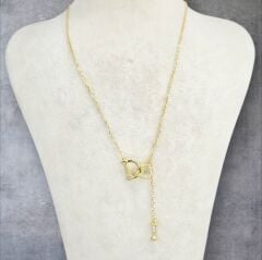 D harfi Marka Gold Kolye