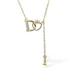 D harfi Marka Gold Kolye