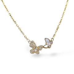 Kelebek Gold Kolye