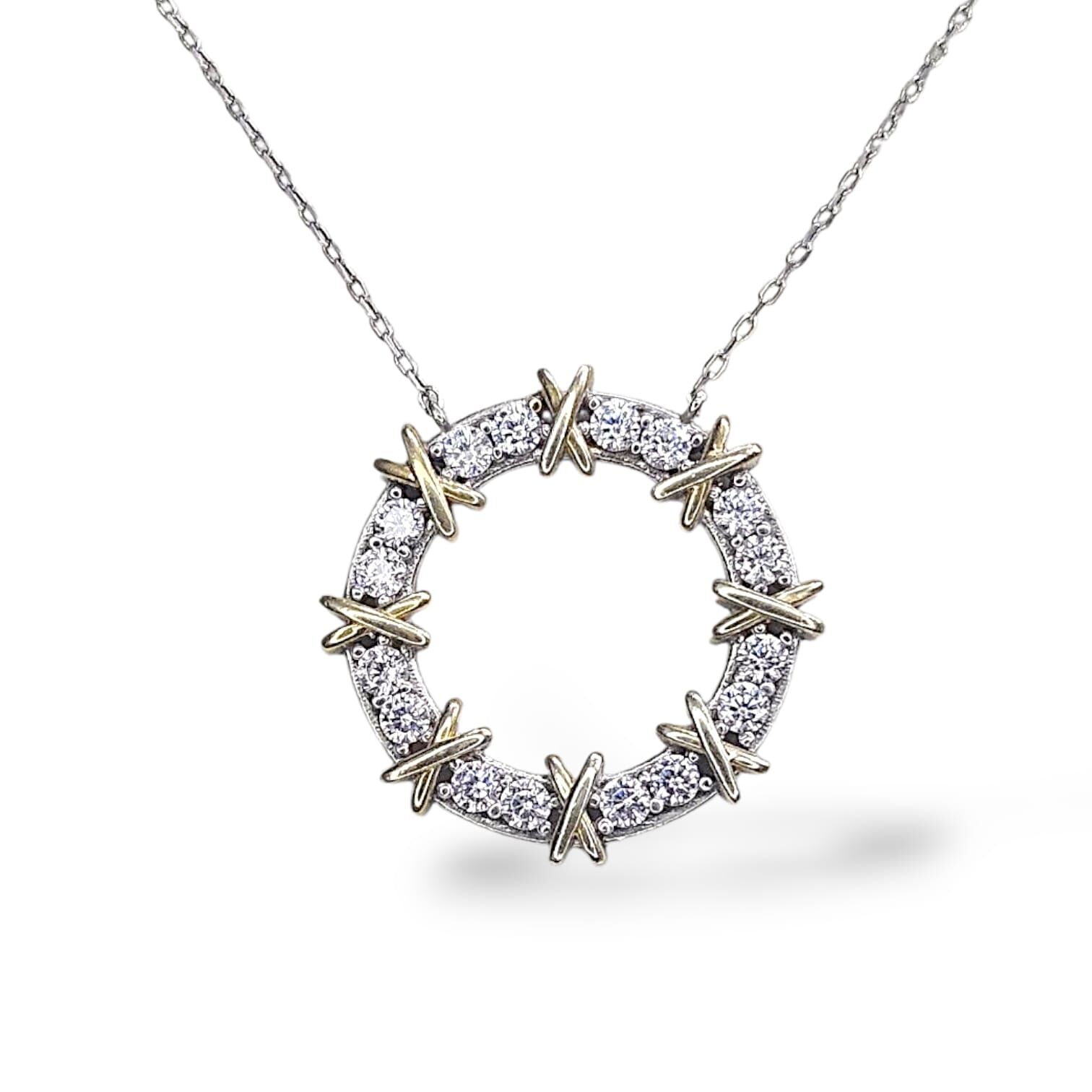 X Marka Gold-Gümüş Kolye