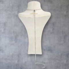 Özel Tasarım Mektup- Asansörlü Zincir Gümüş Kolye