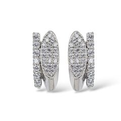 Taşlı Gümüş Küpe