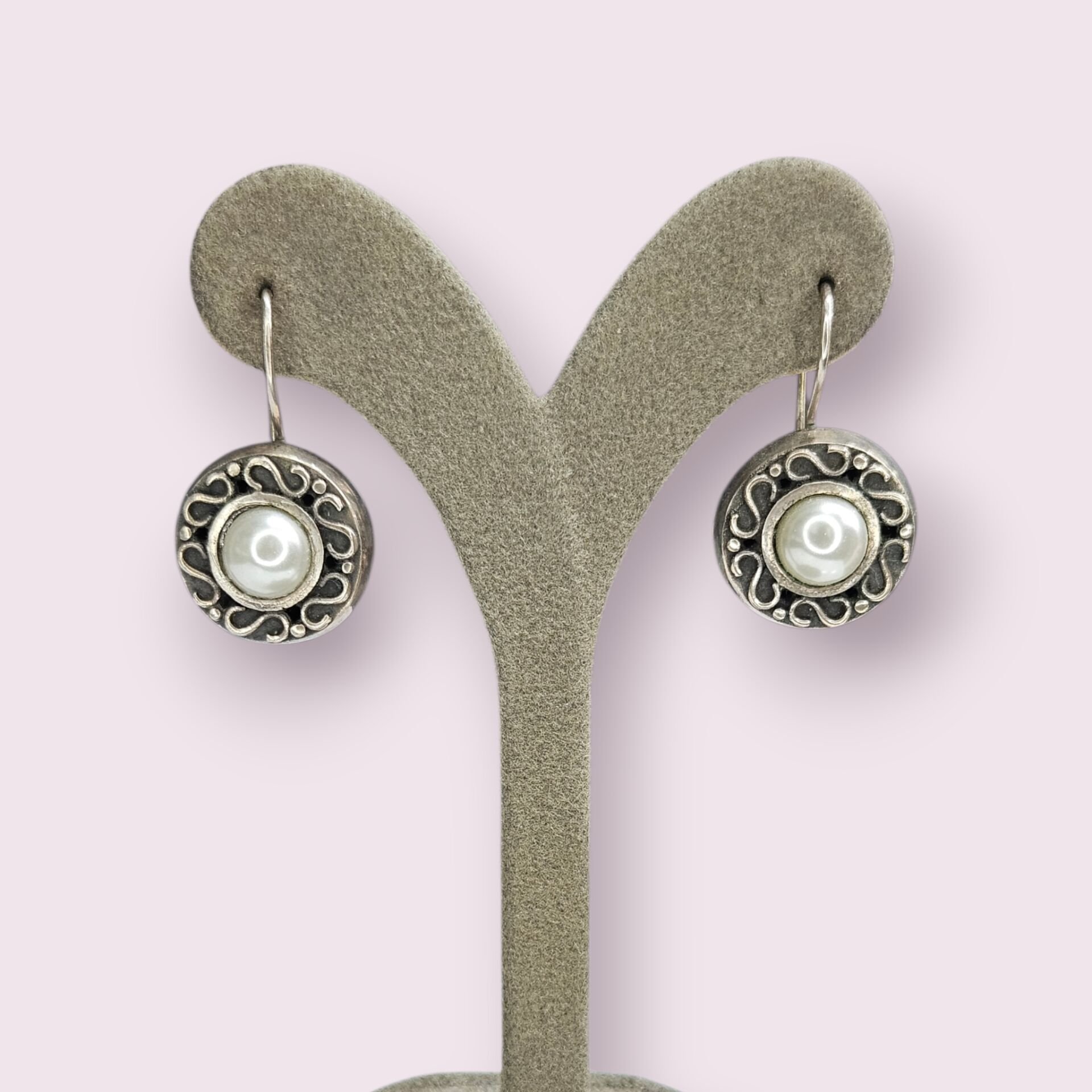 İnci Detay Gümüş Küpe