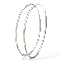 İnce Gümüş Halka Küpe