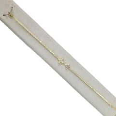 Yıldız model Taşlı Gold Bileklik