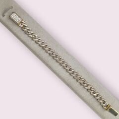 14K Altın Kaplama Gurmet Gümüş Bileklik