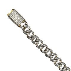 14K Altın Kaplama Gurmet Gümüş Bileklik