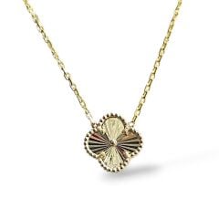 Yonca Kalem Model Gold Kolye