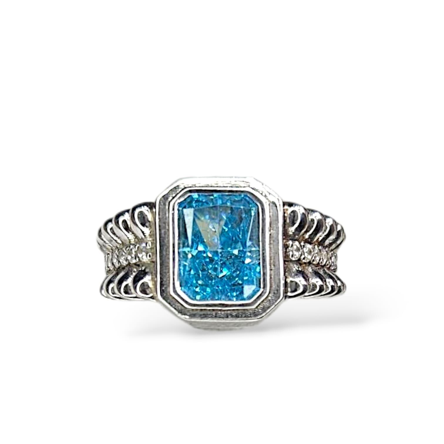 Aquamarin Gümüş Yüzük