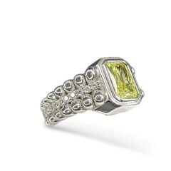 Yeşil Kuvars Gümüş Yüzük