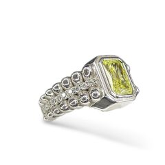 Yeşil Kuvars Gümüş Yüzük