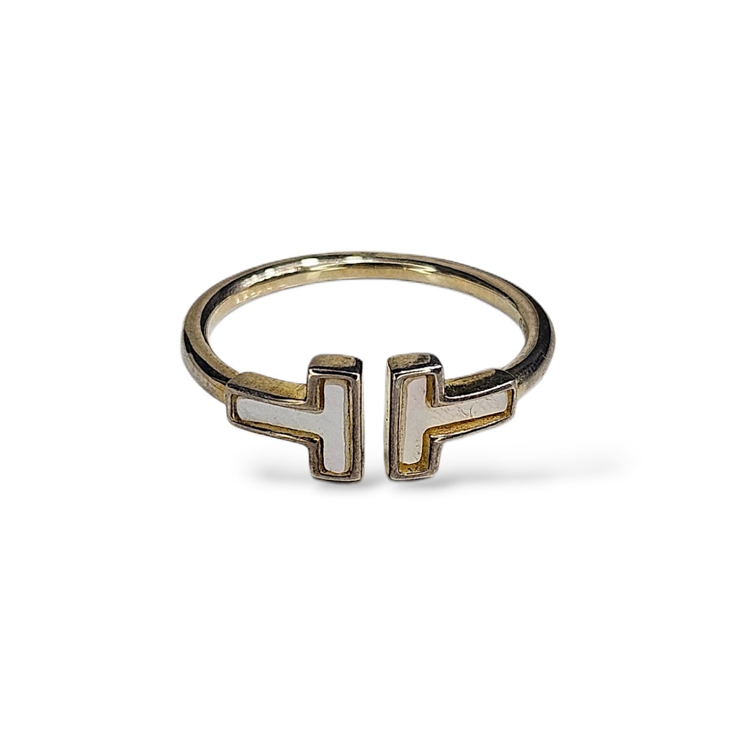 14K Altın Kaplama Tffny Model Gümüş Yüzük