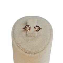 Ayarlanabilir Tarz Rose Kaplama Gümüş Yüzük