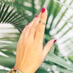 Ayarlanabilir Tarz Rose Kaplama Gümüş Yüzük