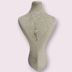 Tasarım Tekne Model Ametist Taş Gümüş Kolye