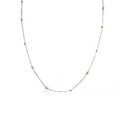Top Model Kadın Gümüş Kolye
