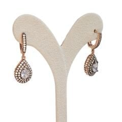 Elmas Model Damla Kesim Gümüş Set