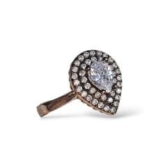 Elmas Model Damla Kesim Gümüş Set