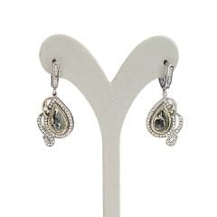 Elmas Kesim Zultanite Taş Gümüş Set