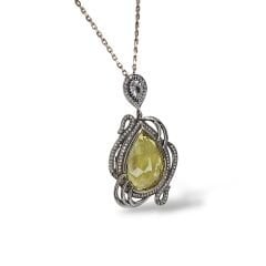 Elmas Kesim Zultanite Taş Gümüş Set