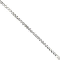 3 mm Sıvama Model Gümüş Su Yolu Bileklik - 19,5 cm