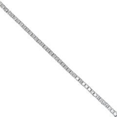 3 mm Prenses Model 925 Ayar Gümüş Su Yolu Bileklik