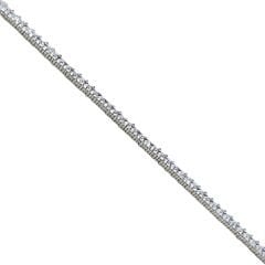 3 mm Prenses Model 925 Ayar Gümüş Su Yolu Bileklik