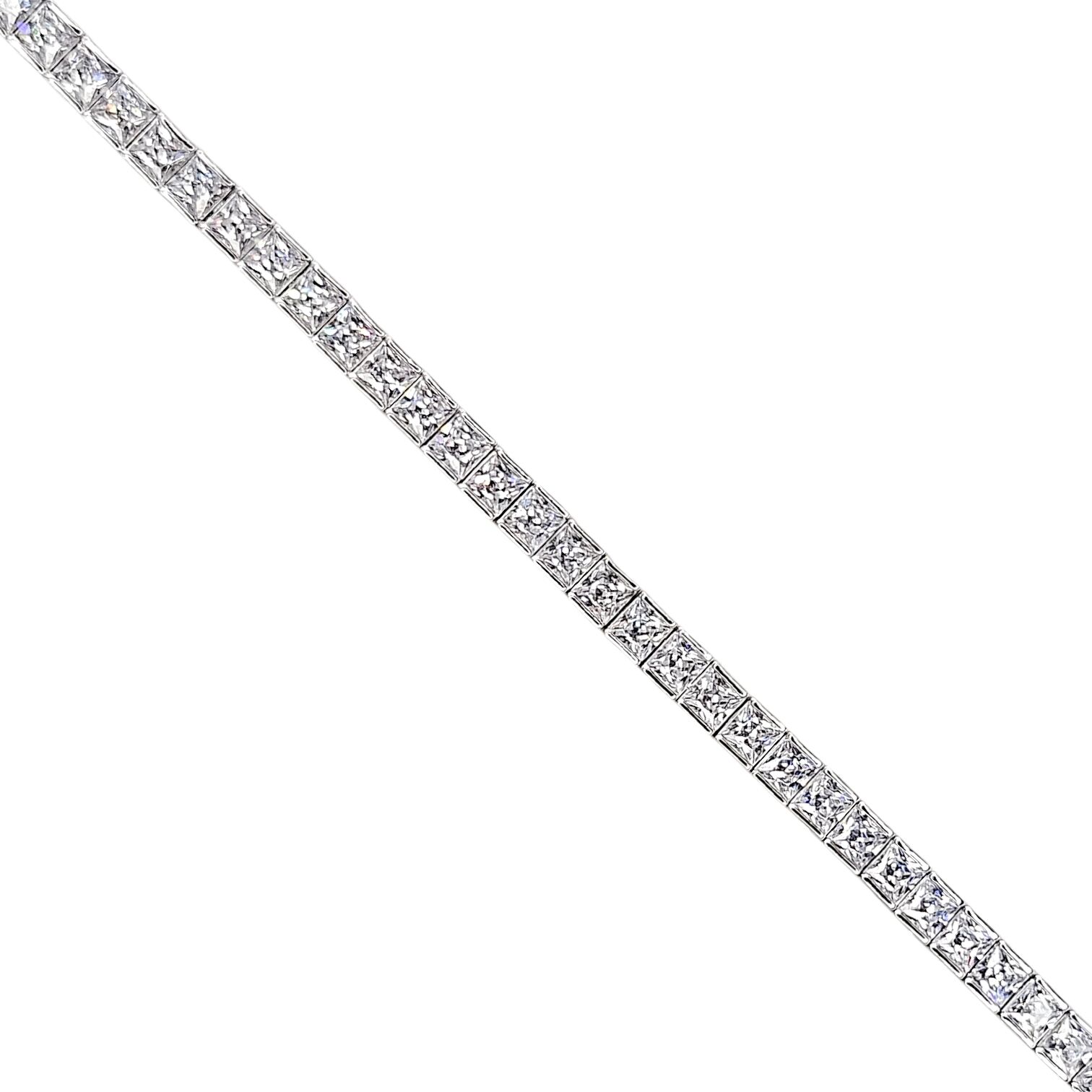 3.5 mm Prenses Kesim Gümüş Su Yolu Bileklik