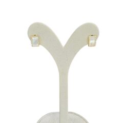 14K Altın Kaplama Sedefli Gümüş Küpe