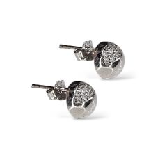 Yarı Zirkon Taş Gümüş Küpe