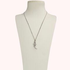 Zülfikar Model Zirkon Taşlı Gümüş Kolye